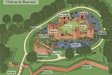 Plan du Château de Ranrouët